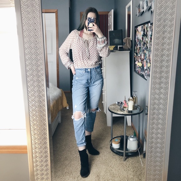 Pacsun Long Sleeve Sheer Blouse - Picture 5 of 6